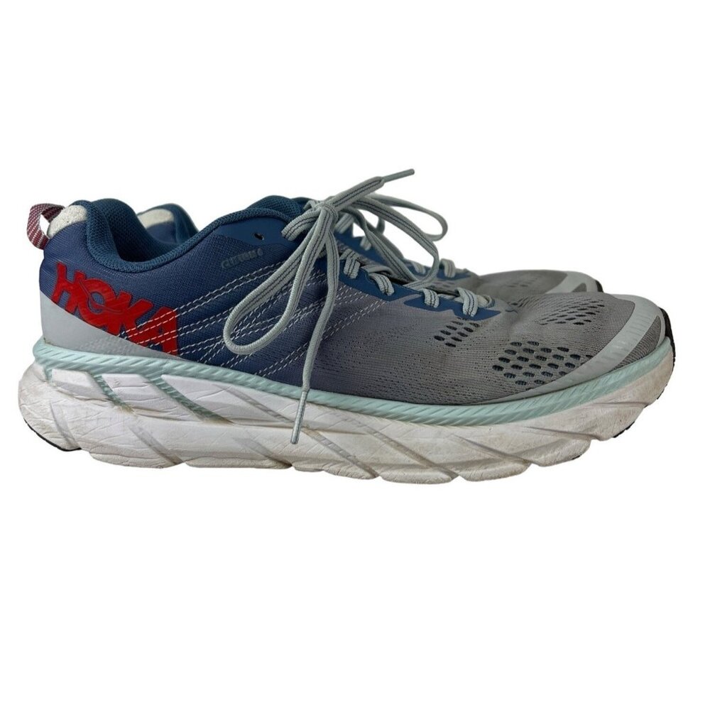 Women's Hoka One Clifton 6 Plein Air/Moonlight Blue Road Running Shoes Size 10.5